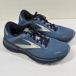 Brooks Adrenaline GTS 22 Running Shoe Mesh Blue Synthetic Size 10.5B -No Insoles